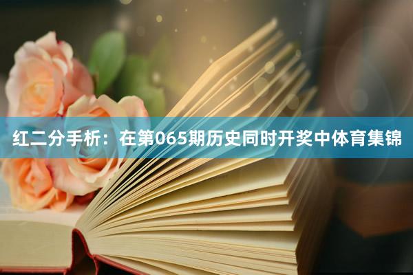 红二分手析:在第065期历史同时开奖中体育集锦
