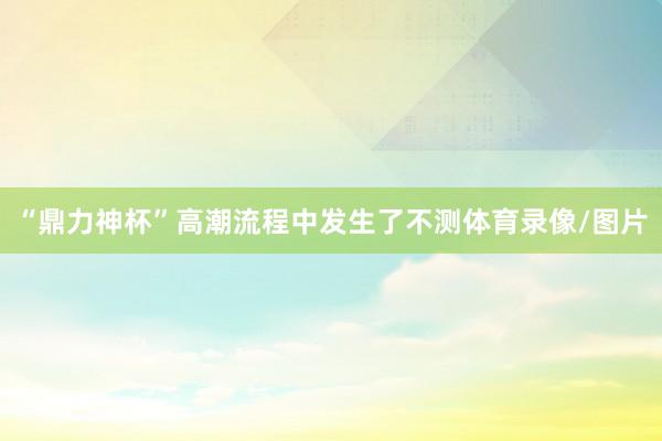 “鼎力神杯”高潮流程中发生了不测体育录像/图片
